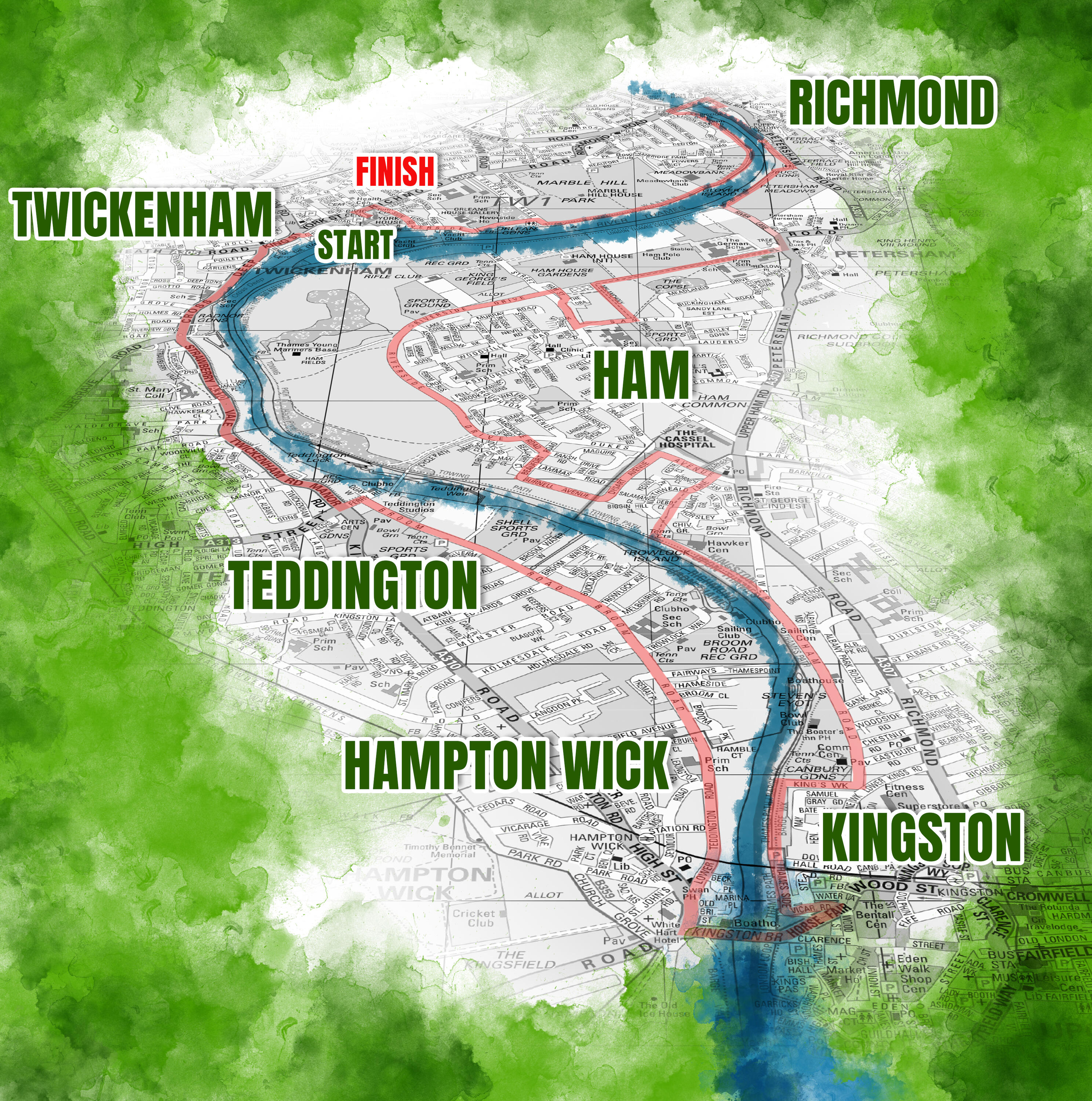 Cabbage Patch 10 course Map